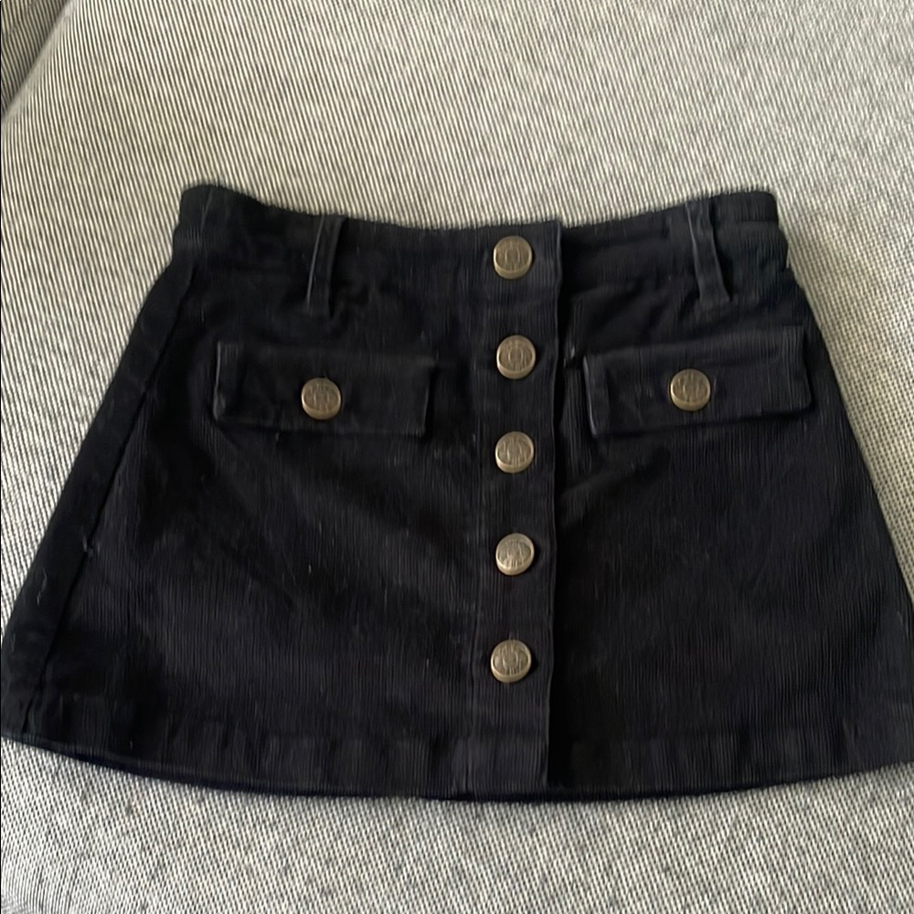 Crewcuts corduroy black skirt size 5